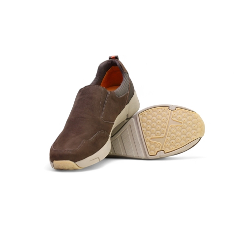 Мъжки ежедневни обувки от естествен набук кафяви 244120 Valente Marchesi