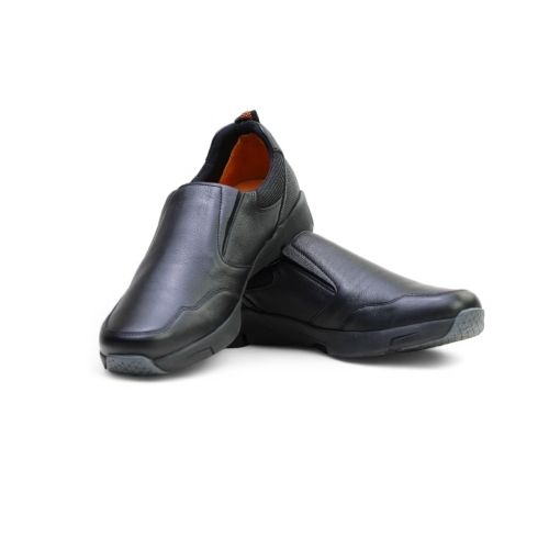 Мъжки ежедневни обувки от естествена кожа черни 244120 Valente Marchesi