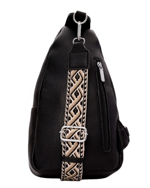 Дамска чанта през рамо черна QR-23972