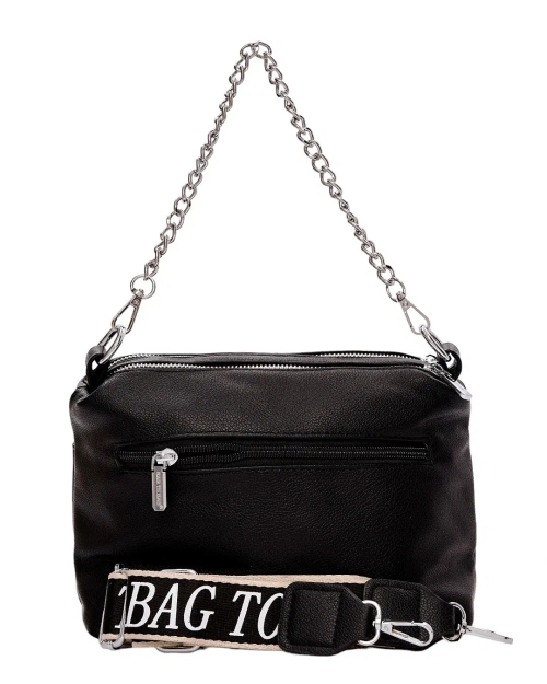 Дамска чанта през рамо черна SW8826