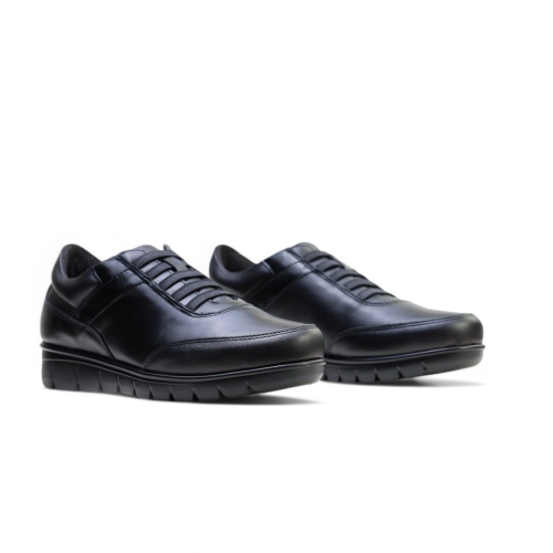 Дамски ежедневни обувки от естествена кожа черни 40905 Baerchi