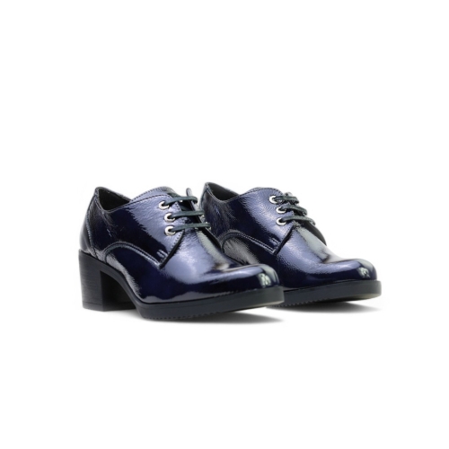 Дамски ежедневни обувки от естествен лак тъмно сини 40160 Baerchi