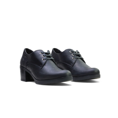 Дамски ежедневни обувки от естествена кожа черни 40160 Baerchi