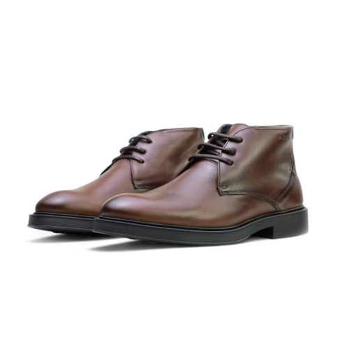 Мъжки ежедневни боти от естествена кожа кафяви 1163 Baerchi