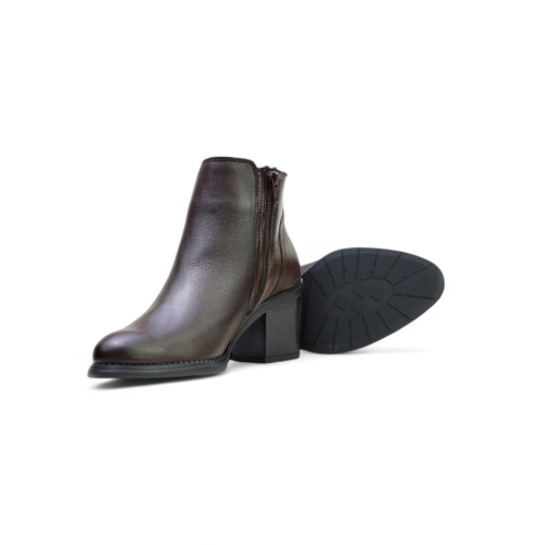 Дамски елегантни боти от естествена кожа кафяви 40183 Baerchi