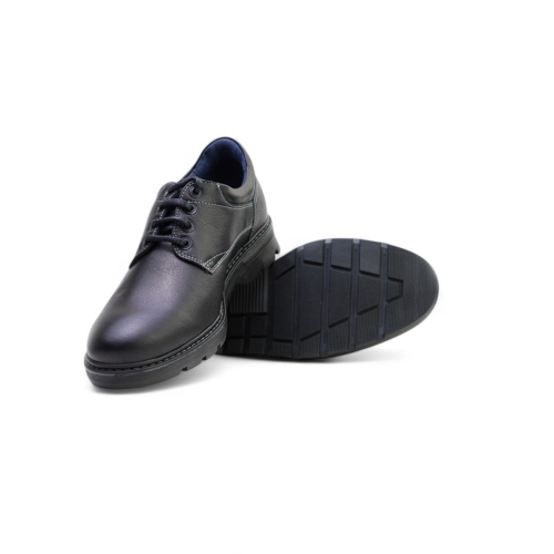 Мъжки ежедневни обувки от естествена кожа черни 2081 Baerchi