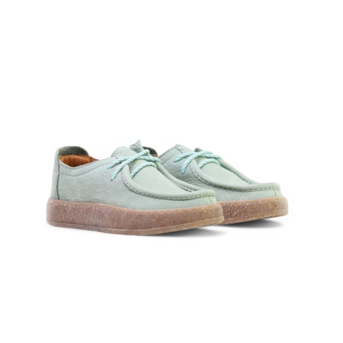 Дамски ежедневни обувки от естествен набук зелени 241094