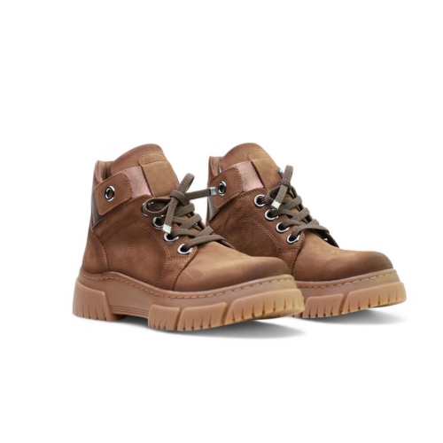 Дамски ежедневни боти от естествен набук камел 241401