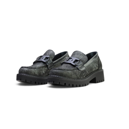 Дамски ежедневни обувки от естествена кожа черни 2504 Т3