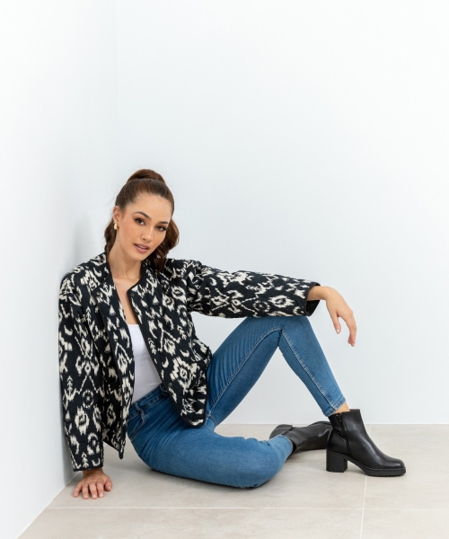 Дамски ежедневни боти от естествена кожа черни 6103P H-49193P Patricia Miller