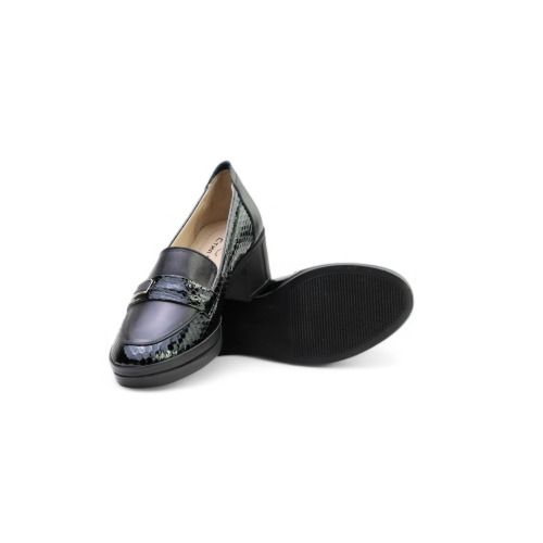 Дамски ежедневни обувки от естествена кожа черни 828-16-01