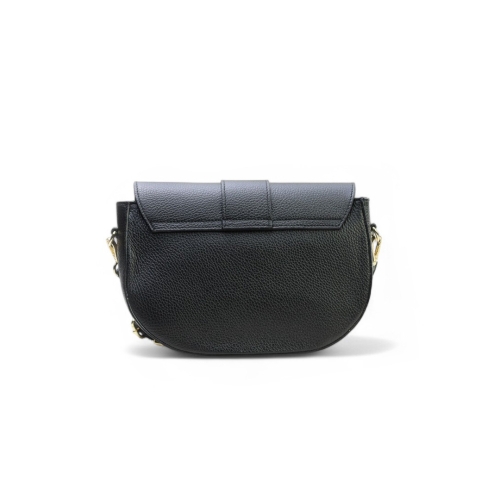 Дамска чанта през рамо от естествена кожа черна 243319-1