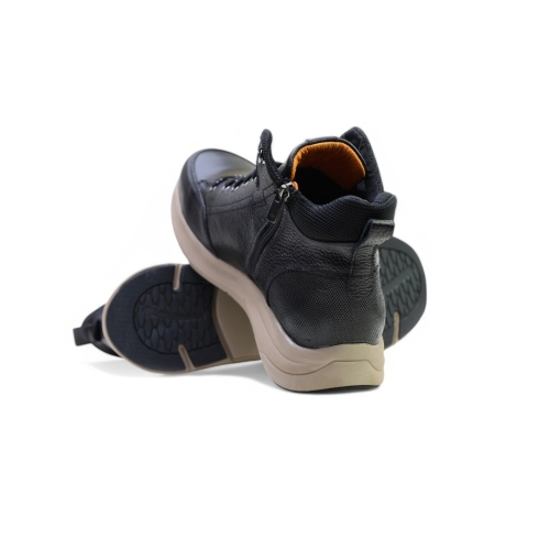 Мъжки спортни боти от естествена кожа черни 254180