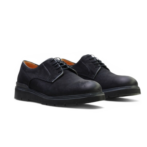 Мъжки ежедневни обувки от естествен набук черни 234731