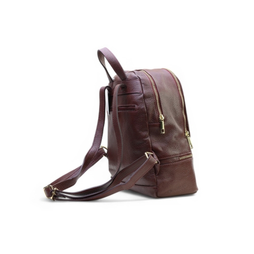 Дамска раница от естествена кожа бордо 01880