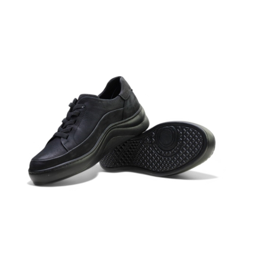 Дамски спортни обувки от естествен набук черни 216677