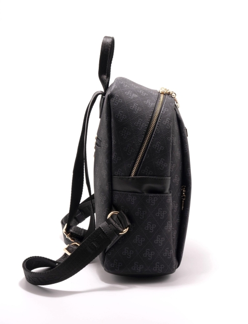 Дамска раница черна 926 M178 SP Print Silver&Polo