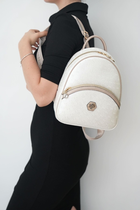 Дамска раница сребро 945 M46 P.Baski Silver&Polo