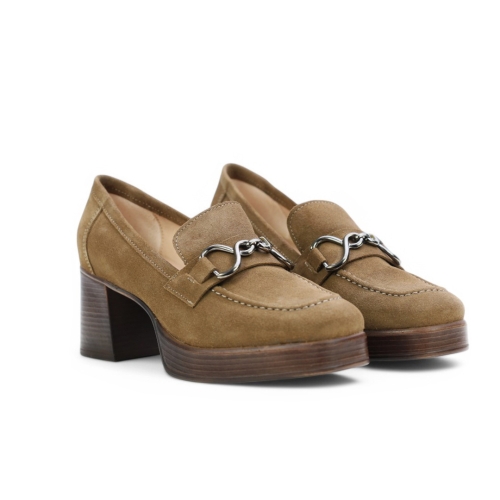 Дамски ежедневни обувки от естествен набук тауп 6409 H-49350 Patricia Miller