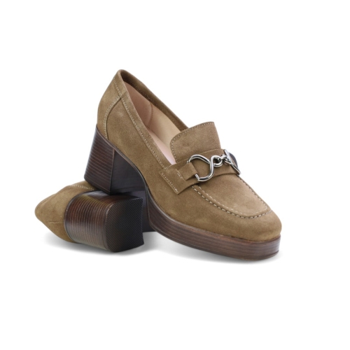 Дамски ежедневни обувки от естествен набук тауп 6409 H-49350 Patricia Miller