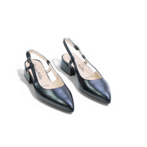 Дамски елегантни обувки от естествена кожа черни 6305F H-272 Patricia Miller