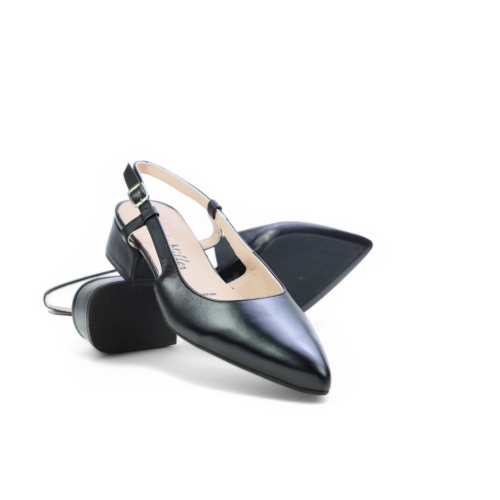 Дамски елегантни обувки от естествена кожа черни 6305F H-272 Patricia Miller