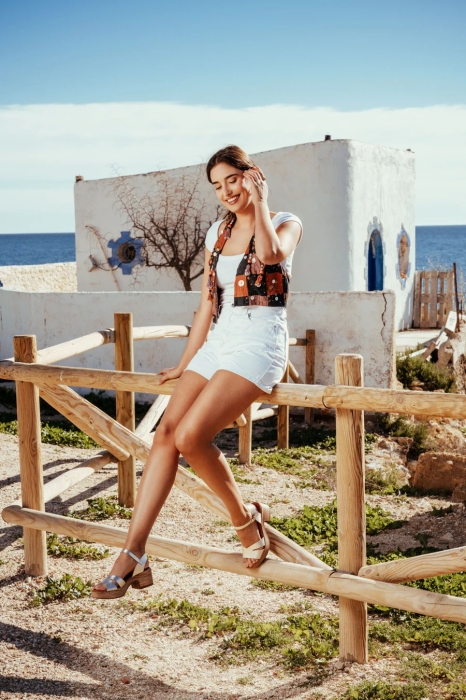 Дамски ежедневни сандали от естествена кожа в злато 5625 Oh My Sandals