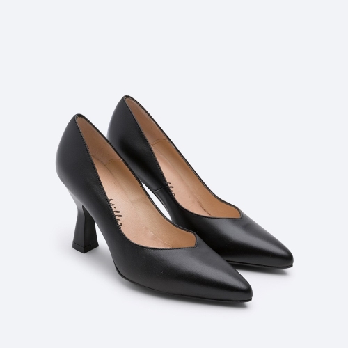 Дамски елегантни обувки от естествена кожа черни 5137 Patricia Miller