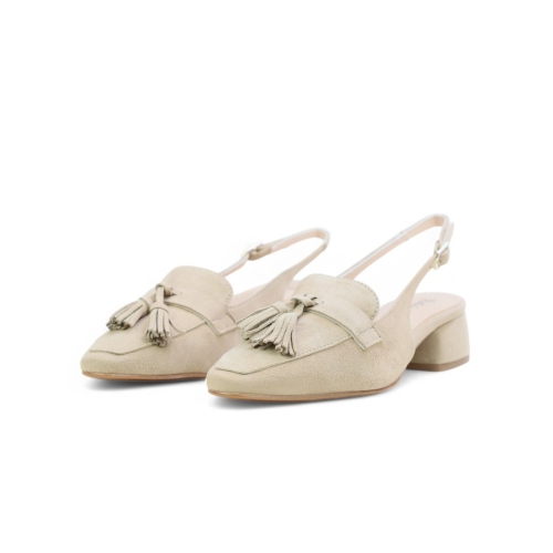 Дамски елегантни обувки от естествен велур бежови 6749 H-29405 Patricia Miller