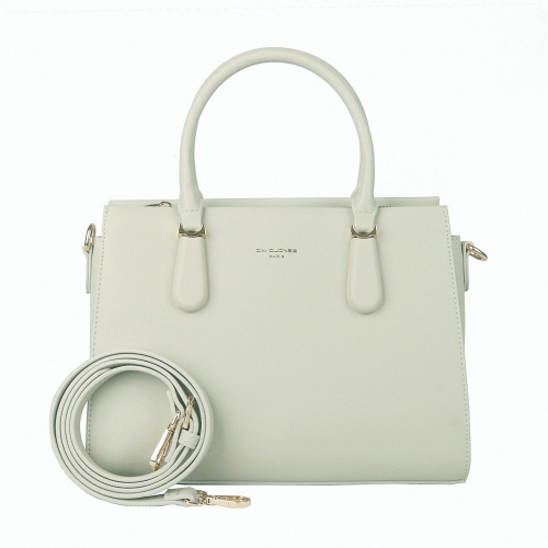 Дамска елегантна чанта светло зелена CM7505 David Jones