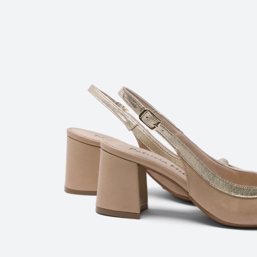Дамски елегантни сандали от естествена кожа бежови 6746F H-1027 Patricia Miller