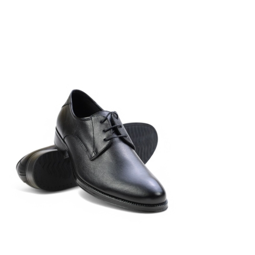 Мъжки елегантни обувки от естествена кожа черни 2751 Baerchi