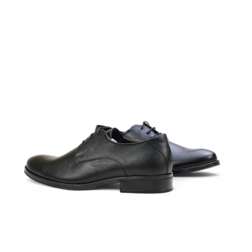 Мъжки елегантни обувки от естествена кожа черни 2751 Baerchi