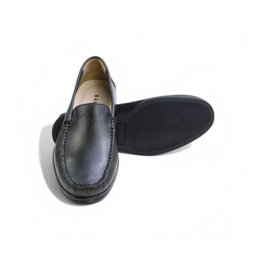 Мъжки мокасини от естествена кожа черни 5510 Baerchi
