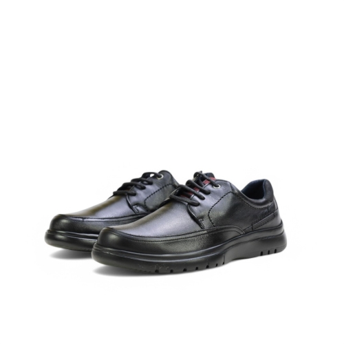 Мъжки ежедневни обувки от естествена кожа черни 5051 Baerchi