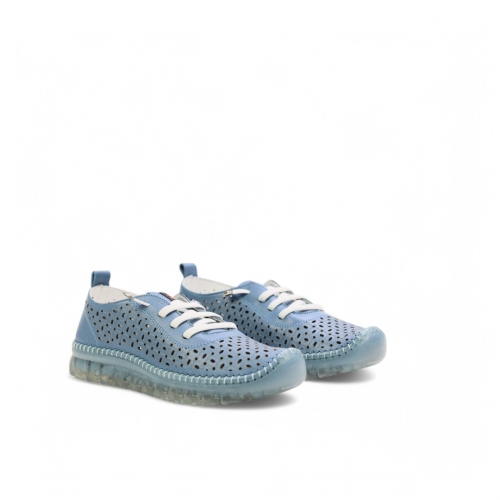 Дамски ежедневни обувки от естествена кожа сини 141111