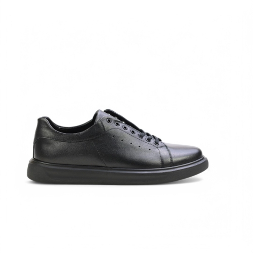 Мъжки спортни обувки от естествена кожа черни 9125