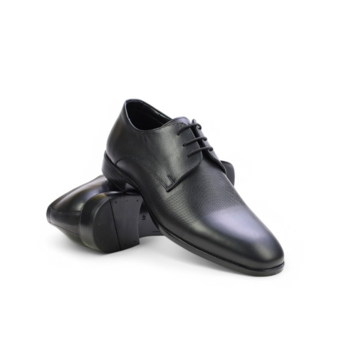 Мъжки елегантни обувки от естествена кожа черни 4020