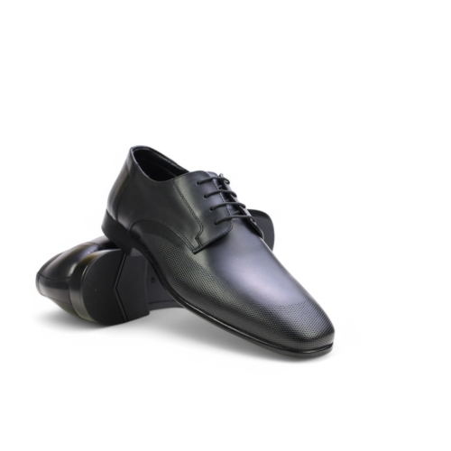 Мъжки елегантни обувки от естествена кожа черни 4040