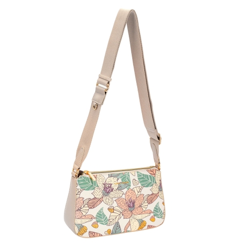 Дамска чанта през рамо шарена CM7589 David Jones