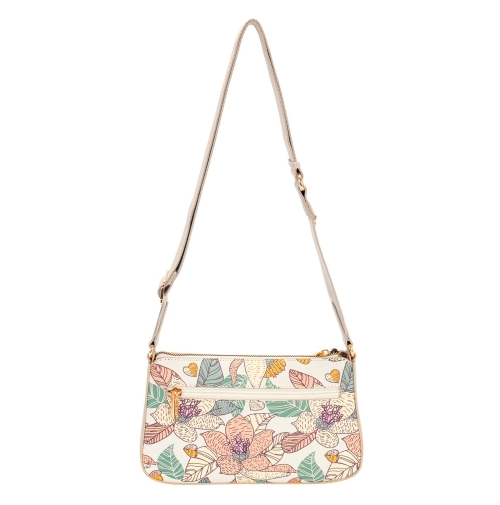 Дамска чанта през рамо шарена CM7589 David Jones