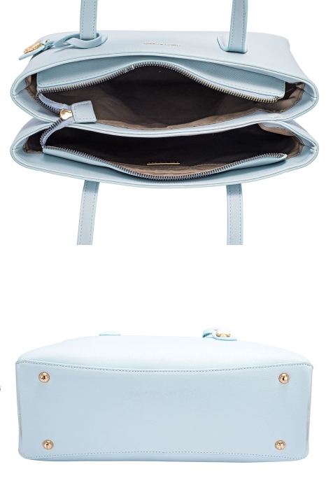 Дамска елегантна чанта светло синя CM7468 David Jones