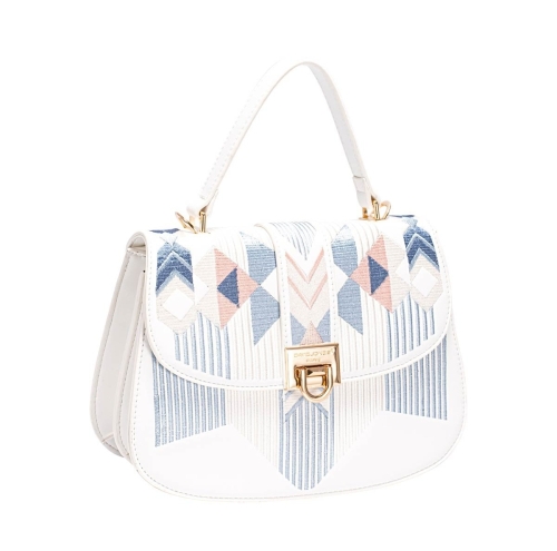 Дамска елегантна чанта крем CM7443 David Jones