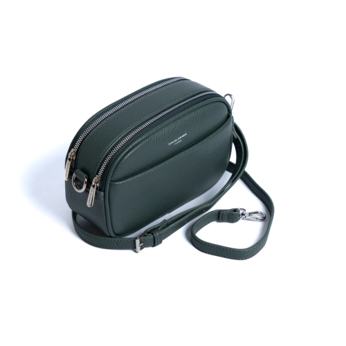 Дамска чанта през рамо тъмно зелена CM6920A David Jones