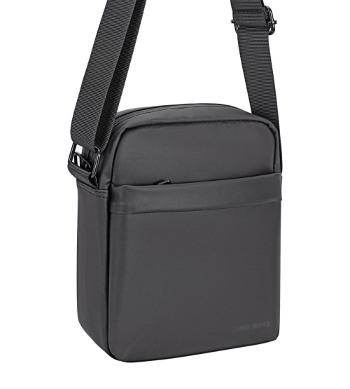 Мъжка чанта през рамо черна 116005 David Jones