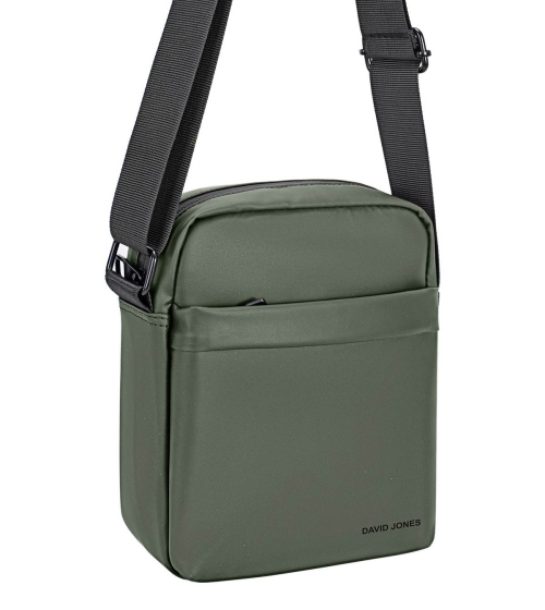 Мъжка чанта през рамо каки 116005 David Jones