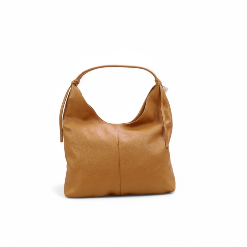 Дамска ежедневна чанта от естествена кожа светло кафява 250123-1