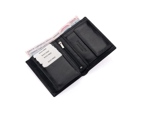 Мъжки кожен портфейл черен 79