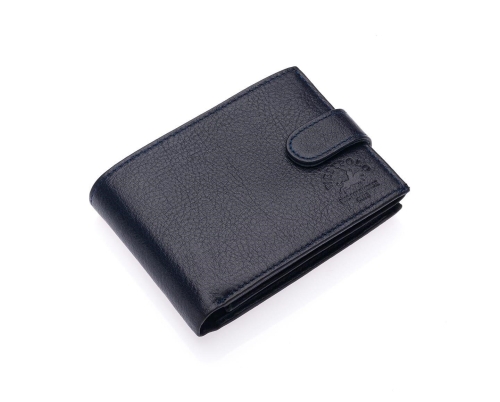 Мъжки кожен портфейл тъмно син 61P