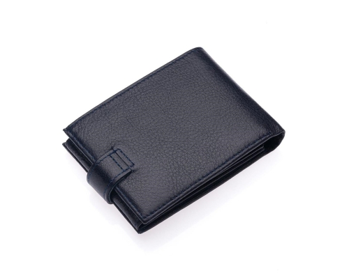 Мъжки кожен портфейл тъмно син 61P